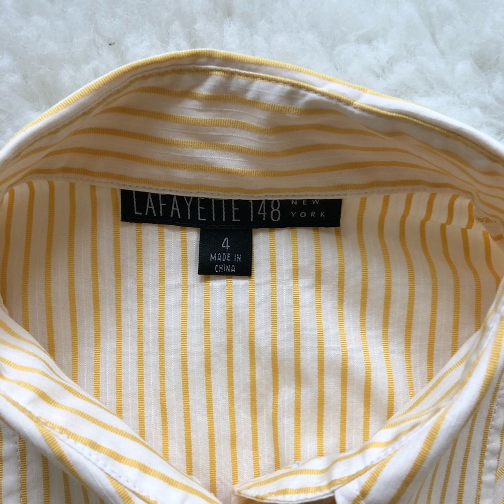 LAFAYETTE148 New York Long Sleeved Shirt Sz 4 - Picture 3 of 8